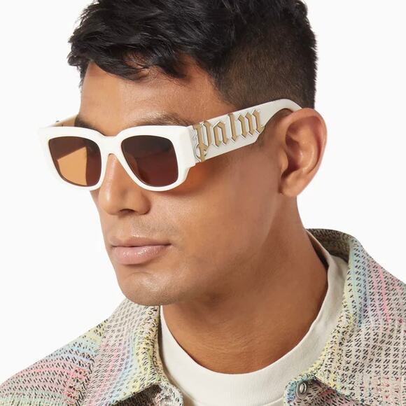 New, PALM ANGELS Laguna Sunglasses PERI015 0160 Authentic - Picture 1 of 12